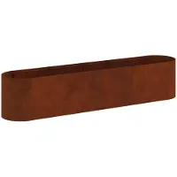 vidaXL Jardinière surélevée pour le jardin, en acier résistant aux intempéries, 200 x 40 x 40 cm