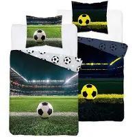 Detexpol Linge de lit, linge de lit pour enfant, phosphorescent, 160 x 200, 5844a, football