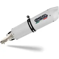 Gpr Exclusive Albus Evo4 Bmw F 800 Gs Adventure 16-18 Homologated Slip On Muffler Argenté Homologated