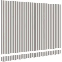 vidaXL , tissu de remplacement pour stores, gris clair et blanc, 381 x 345 cm, polyester
