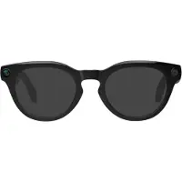 COLMI Lunettes connectées V03, lunettes intelligentes avec caméra 8 MP, audio, Bluetooth 5.3, IP65 - Modèle : lunettes de soleil, monture ronde