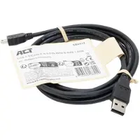 ACT SB2412 câble USB 1,8 m USB 2.0 USB A Mini-USB B Noir