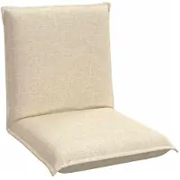 vidaXL Fauteuil à pied réglable en tissu crème