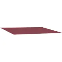 vidaXL Tissu de remplacement pour store, rouge bordeaux, 350 x 250 cm, polyester