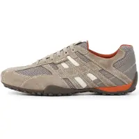Geox Baskets basses 'Uomo Snake' camel / taupe / blanc