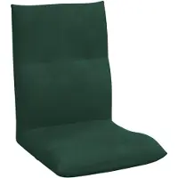 vidaXL Fauteuil à pied réglable, velours vert foncé