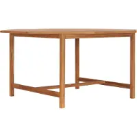 Syfax Table de jardin 150x150x75 cm Bois de teck solide