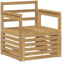 vidaXL Ensemble de canapés d'extérieur 2 pièces en bois massif d'acacia, blanc