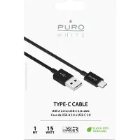 Puro Câble de charge et de synchronisation de USB-A 2.0 à USBC 3.1 1 mètre