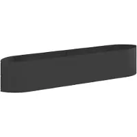 vidaXL Jardinière surélevée pour le jardin, noire, 220 x 40 x 40 cm, en acier