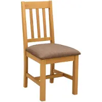 vidaXL Chaise de salle à manger VENLO, lot de 2, bois massif de chêne naturel et gris