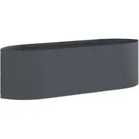 vidaXL Jardinière surélevée pour le jardin, anthracite, 140 x 40 x 40 cm, acier