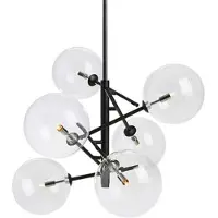 Markslöjd Andrew hauteur 60 cm noir 6-flamme sphérique