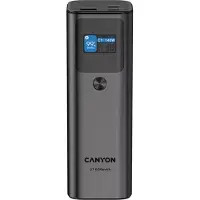 Canyon powerbank PB-2010, 27000mAh, 2x USB-C 140W PD3.1, 1x USB-A QC 3.0, écran, gris foncé