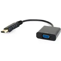 Gembird Câble adaptateur DisplayPort vers VGA, Noir (VGA, 4.10 cm), Adaptateur données + vidéo, Noir