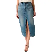 Levi's Decon Slit Midi Skirt Bleu 29 Femme