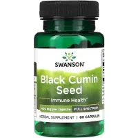 Swanson Health , Graine de Cumin Noir, Spectre Complet, 400 mg, 60 Gélules