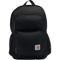 Carhartt Sac à dos résistant avec compartiment pour ordinateur portable, 27L (Noir), Taille unique