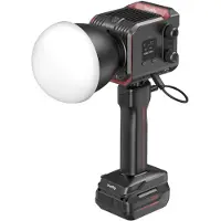 SmallRig 4897 Rc 100b Cob Kit Battery Grip Handle Led Spotlight Argenté