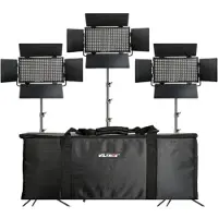 Viltrox VL D60T LED Light Triple Kit (éclairage de studio), Lumière continue, Noir