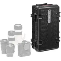 Manfrotto Tough-55-F, Rollkoffer mit Schaumstoff (30 l), Housse pour appareil photo, Noir