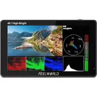 Feelworld Moniteur 5.5" LUT 5E 1600 Nits (5.50"), Moniteur vidéo, Noir