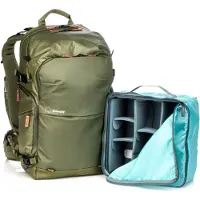 Shimoda Kit de démarrage Explore V2 30 (Sac à dos photo, 30 l), Housse pour appareil photo, Vert