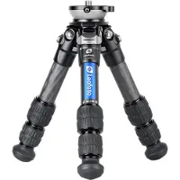 Leofoto LS-223CEX Ranger avec bol de mise à niveau + assiette panoramique RH-0 (Carbone), Trépied, Noir
