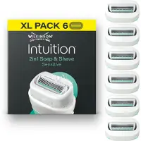 Wilkinson Têtes de rechange Intuition Sensitive e Care, 6 pièces