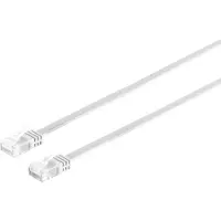 S-Conn Câble patch plat U/UTP cat. 6 slim blanc 0,5m