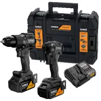 DeWalt X MCLAREN DCK2222MP2T-QW Perceuse-visseuse Sans Fil 18 V XR (DCD86M) & Visseuse À Chocs Sans Fil (DCF86M) Ensemble Combiné (2 Batteries 5,0 Ah + Chargeur)