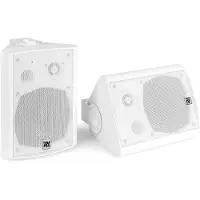 Power Dynamics Ensemble d'enceintes actives DS50AW avec Bluetooth, 5,25 pouces, 100 W, blanc