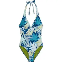 Marc o'polo Maillot de bain ' Bohemian Leaf ' bleu / kaki
