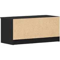 vidaXL Meubles TV, 80 x 35 x 36,5 cm, noir, imitation chêne, panneaux de particules