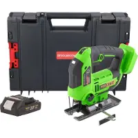 Procraft ST22 Scie sauteuse sans fil 20 V 80 mm Brushless + 1x batterie 2,0 Ah + RHINO Toolcase - sans chargeur