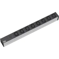 Bachmann 48,30cm (19") Steckdosenleiste, 8-fach ohne Stecker (333.408)