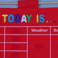 Gistuch Calendrier pour enfants à accrocher au mur, météo, saison, date, mois, année, jour pour enfants, éducation précoce, préscolaire