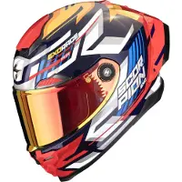 Scorpion EXO-RACE Air Kobra Casque Intégral Bleu/Jaune/Rouge L unisex