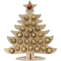 Gistuch Calendriers de l'Avent en bois pour Noël, présentoirs à chocolats, décorations, décorations de fête, cadeaux