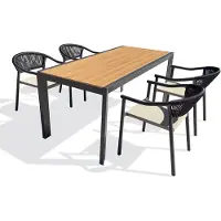 DCB Groupe Ensemble repas de jardin 4 à 6 places en alu