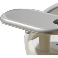 Gistuch Chaise haute pour bébé, plateau amovible, siège multifonctionnel pour nourrir les enfants, argent