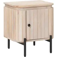 vidaXL Table de chevet faite main Blanc 40 x 30 x 45 cm