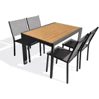 DCB Groupe Ensemble repas de jardin 4 places en alu