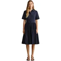 Gant 4503486 Short Sleeve Short Dress Bleu 32 Femme