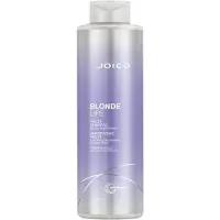 Joico Blonde Life Violet Shampoo shampoing violet pour cheveux blonds et méchés 1000 ml