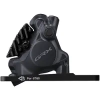 Shimano Br-rx410-r 2-p Grx Flat Mount Front Disc Brake Caliper Argenté