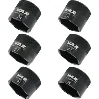 VAR Mtb Suspension Top Cap Wrench Socket Argenté 26 mm
