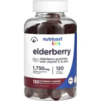 Nutricost , Enfants, Sureau, 4 Ans et Plus, 1 750 mg, 120 Gommes