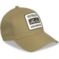 New Era Hommes, Casquette, A-Frame Trucker Leinen Cap - Brand Patch Oliv, Vert, (Taille unique)