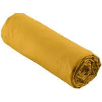 Douceur d'intérieur Drap housse - - percale - Percale de Coton 78fils - 190x140cm - jaune